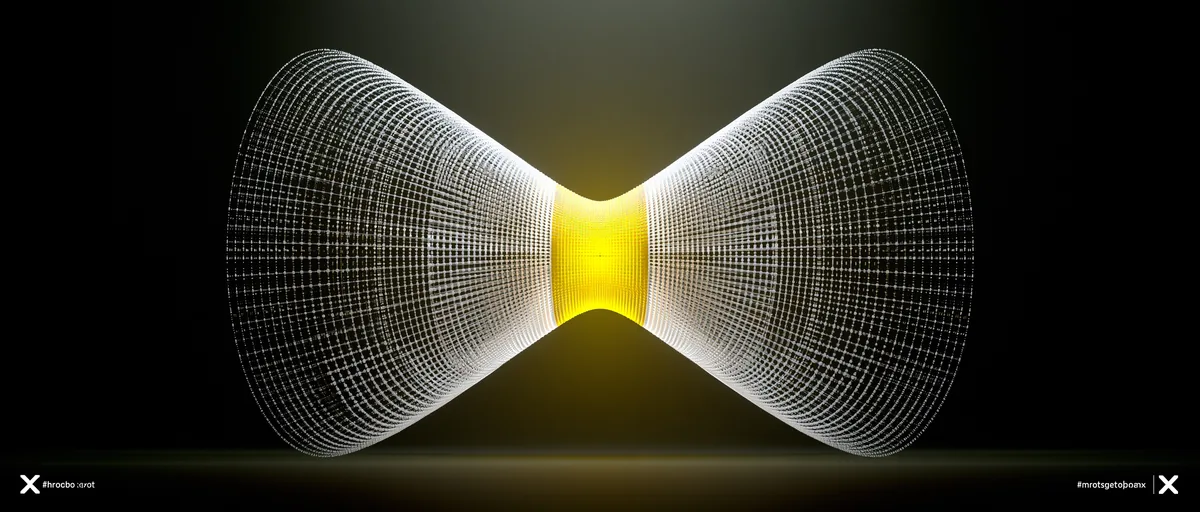 Warme geometrische vlakken die in elkaar grijpen tot één doorlopend vlak